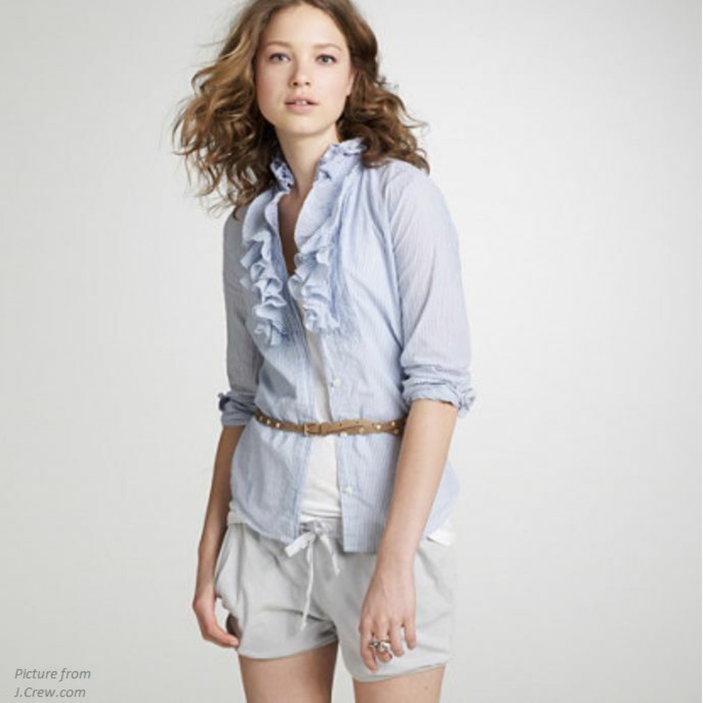 J.Crew Frances Stripe Tuxedo Shirt